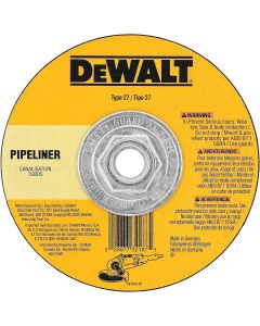 DWTDW8436 image(0) - DEWALT 11 Pipeliner Cut/Grind Wheel, 5-Inch X 1/8-Inch X 5/8-Inch