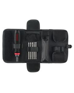 VES900RT5PU image(0) - Vessel Tools MEGADORA Interchangeable Ratchet Screwdriver 5PC. Bit Set