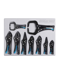 CHAPC-L1 image(1) - Channellock PC-L1 9 Piece Locking Pliers Set W/Tray