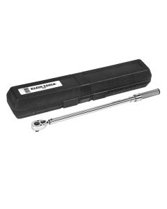 KLE57010 image(0) - Klein Tools 1/2-Inch Torque Wrench Ratchet Square Drive