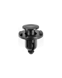 AVC21563 image(0) - AUVECO 21563 Push-Type with Drive Pin Front Bumper and Fender Retainer, 20 mm Dia Head x 15 mm L Stem, Nylon, Black