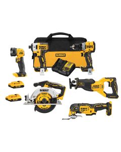 DWTDCK648D2 image(0) - DEWALT 20V Max Xr Brushless 6-Tool Combo Kit