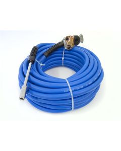 KEN26065 image(0) - Ken-tool Premium Reinforced Hybrid Air Hose - 65 Ft, 1/4" Brass Male Fitting, Max Pressure: 300 PSI, 3/8" I.D.