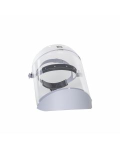 Oberon Face Shield with Ratcheting Headgear - Polycarbonate - Window: Clear Anti-Fog - With Lower Crown