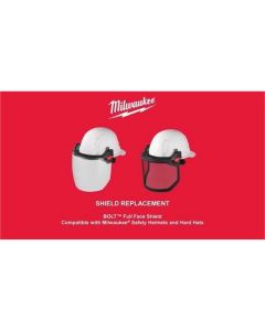 MLW48-73-1446 image(1) - Milwaukee Tool 5pk Gray Face Shield Replacement Lenses (No-brim Helmet Only Mount)