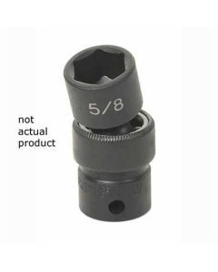 GRE1022UM image(1) - Grey Pneumatic 3/8" Drive x 22mm Standard Universal Socket 6 Point - Black