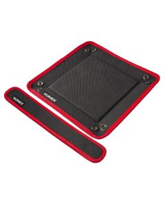 SUNEX 10 Inch x 10 Inch Folding Magnetic Tray with 2 Inch x 12 Inch Flexible Magnetic Strip Combo Pack