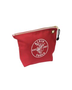 KLE5539LYEL image(0) - Klein Tools Zipper Bag, Large Canvas Tool Pouch, 18-Inch, Yellow
