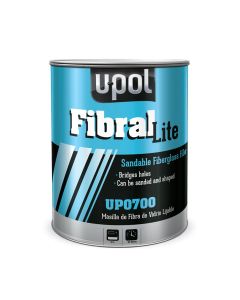 UPO0700 image(0) - U Pol Products FIBRAL LITE UP0700 Lite Fiber Glass Filler, 3 Liter Tin, Yellow Fibrous Paste