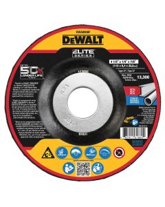 DWTDWA8908F image(0) - DEWALT ELITE SERIES Grinding Wheels 4-1/2" Steel Ceramic Abrasive Cut-Off Wheel Xp