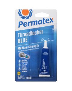 HHWPERM24200 image(0) - PERMATEX Medium Strength Blue Threadlocker - 6ml Case of 6