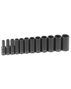 GRE1202D image(1) - Grey Pneumatic 3/8" Drive 12 Piece Deep Set - 12 Point