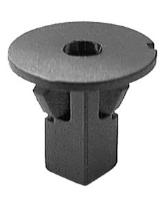 AUVECO 14267 Screw Grommet, M6.3 Screw x 20 mm Dia Head x 17 mm L Stem x 8 mm Hole, Nylon, Black