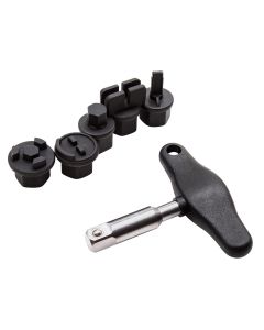 JSP42439 image(2) - J S Products (steelman) 6-Piece Oil Drain Plug Wrench Kit
