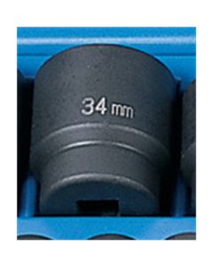 Grey Pneumatic 1/2" Drive x 34mm Standard     Socket