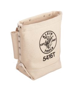 KLE5416TC image(0) - Klein Tools Bolt Bag, Top Closing Tool Pouch with Tunnel Connect, 5 x 10 x 9-Inch