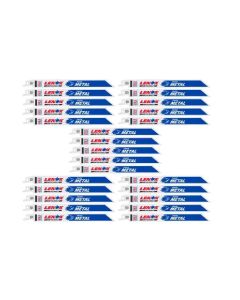 LEX1855567 image(2) - Lenox Tools 8 Inch 14 TPI Metalwolf Wave Edge Reciprocating Saw Blades - 25 Pack