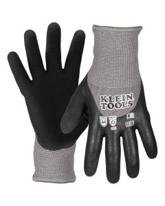 Klein Tools Winter Knit Dipped Gloves, Cut Level A1, Touchscreen, Large