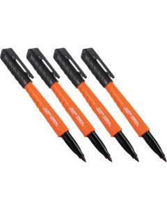 Klein Tools Skribes&trade; Ultra Fine Tip Permanent Markers, Black, 2-Pack