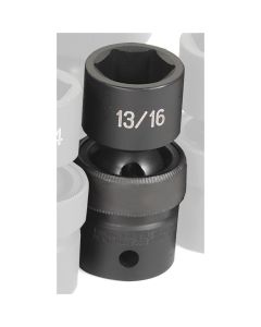 GRE2026U image(0) - Grey Pneumatic 1/2" Drive x 13/16" Standard Universal Socket