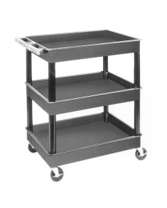 LUXTC111 image(1) - Luxor 3-Shelf Plastic Service Cart