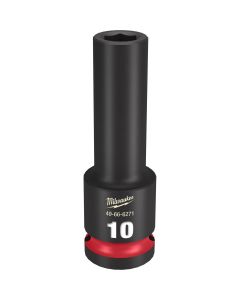 Milwaukee Tool SHOCKWAVE Impact Duty  1/2"Drive 10MM Deep 6 Point Socket