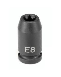 Grey Pneumatic 1/4" Drive x E8 External Star Impact Socket