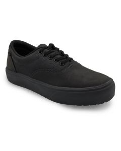 FSIAW4024-7D image(0) - AIRWALK CRUZ Leather Soft Toe - Men's - SFT|EH|SR|SF - Triple Black - Size: 7 - D - (Regular)