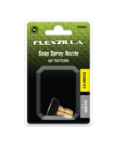 LEGPW4007 image(0) - Flexzilla Quick-Connect Soap Spray Nozzle, 1/4", 60&deg;, Black, Brass/Plastic