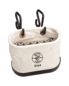 Klein Tools Hard-Body Bucket, 15 Pocket Oval Bucket with Kickstand