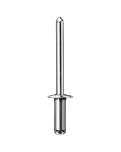AUVECO AP8311 Dome Head Blind Pan-L Rivet, 3/16 in Dia x 7/16 in L, Aluminum