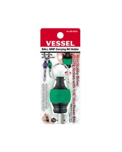 Vessel Tools BALL GRIP Carrying Bit Holder (Green) No.QB-22GU