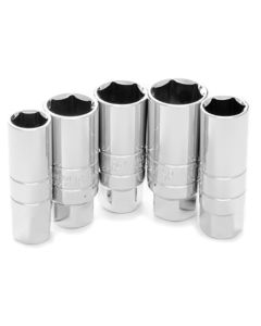 WLMW30936 image(0) - Wilmar Corp. / Performance Tool 5 Piece 3/8" Drive Spark Plug Socket Set