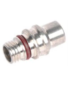 FJC R-1234yf Service port w male fitting - Ford, GM, Chrysler, w Ball valve core HS