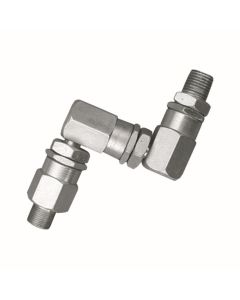 American Forge & Foundry Grease Fitting 360&deg; "Z" Swivels Adapter - 1/4" NPT M x 27 TPI M