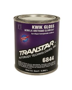 TRP6844 image(0) - Transtar Autobody Products 6844 - Kwik Acrylic Urethane Clearcoat - 1 qt Can - Gloss - 4:1 Mixing
