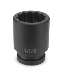 GRE4244D image(0) - Grey Pneumatic 1" Drive x 1-3/8" Deep - 12 Point Socket
