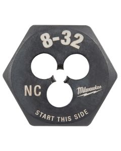 MLW49-57-5321 image(1) - Milwaukee Tool 8-32 NC 1-Inch Hex Threading Die