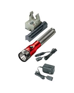 STL75612 image(0) - Streamlight Stinger LED - 120V/100V AC/12V DC PiggyBack Smart Charge - Red
