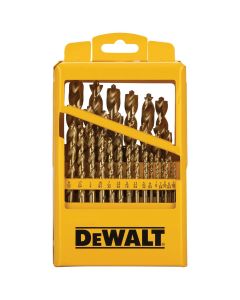 DeWalt Titanium Nitride Coated Pilot Point Drill Bit Set (29-Piece)