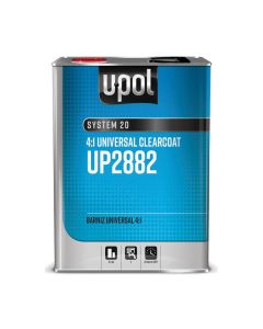 UPO2882 image(0) - U Pol Products SYSTEM 20 UP2882 Universal Clear Coat, 1 Gallon Tin, 4:1 Mixing
