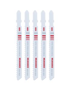 MLW48-42-5850 image(0) - Milwaukee Tool 4" 8 TPI Bi-Metal Jig Saw Blade (5 PK)