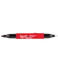 MLW48-22-3115 image(0) - Milwaukee Tool INKZALL Double Sided Black Jobsite Marker - Ultra Fine and Fine Point