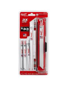 MLW49-22-1110 image(2) - Milwaukee Tool SAWZALL General Purpose 10pc Blade Set