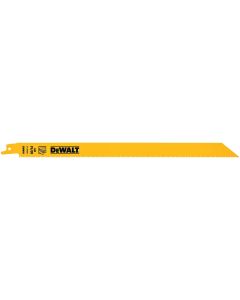 DEWALT 12" 10/14 TPI General-Purpose-Cutting Bi-Metal Reciprocating Saw Blades (5 pack)