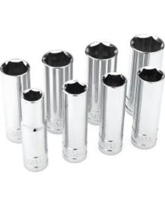 Wilmar Corp. / Performance Tool 8 Piece 1/2" Drive SAE Deep Socket Set