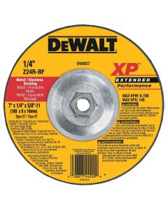 DEWALT 7-Inch By 1/4-Inch By 5/8-Inch-11 Xp Grinding Wheel