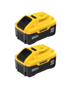 DWTDCB210-2 image(1) - DeWalt 20V MAX* 10Ah Battery (2 pk)