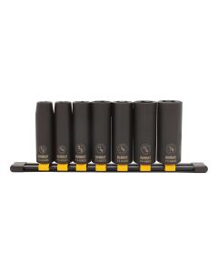 DWTDWMT74448OSP image(0) - DEWALT Impact Sockets SAE Deep 7Pc