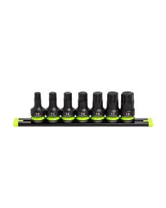 GETIHCM7S image(1) - Grip Edge Tools 7-PC 1/2" Dr Short Metric Impact RPT Hex Driver Set